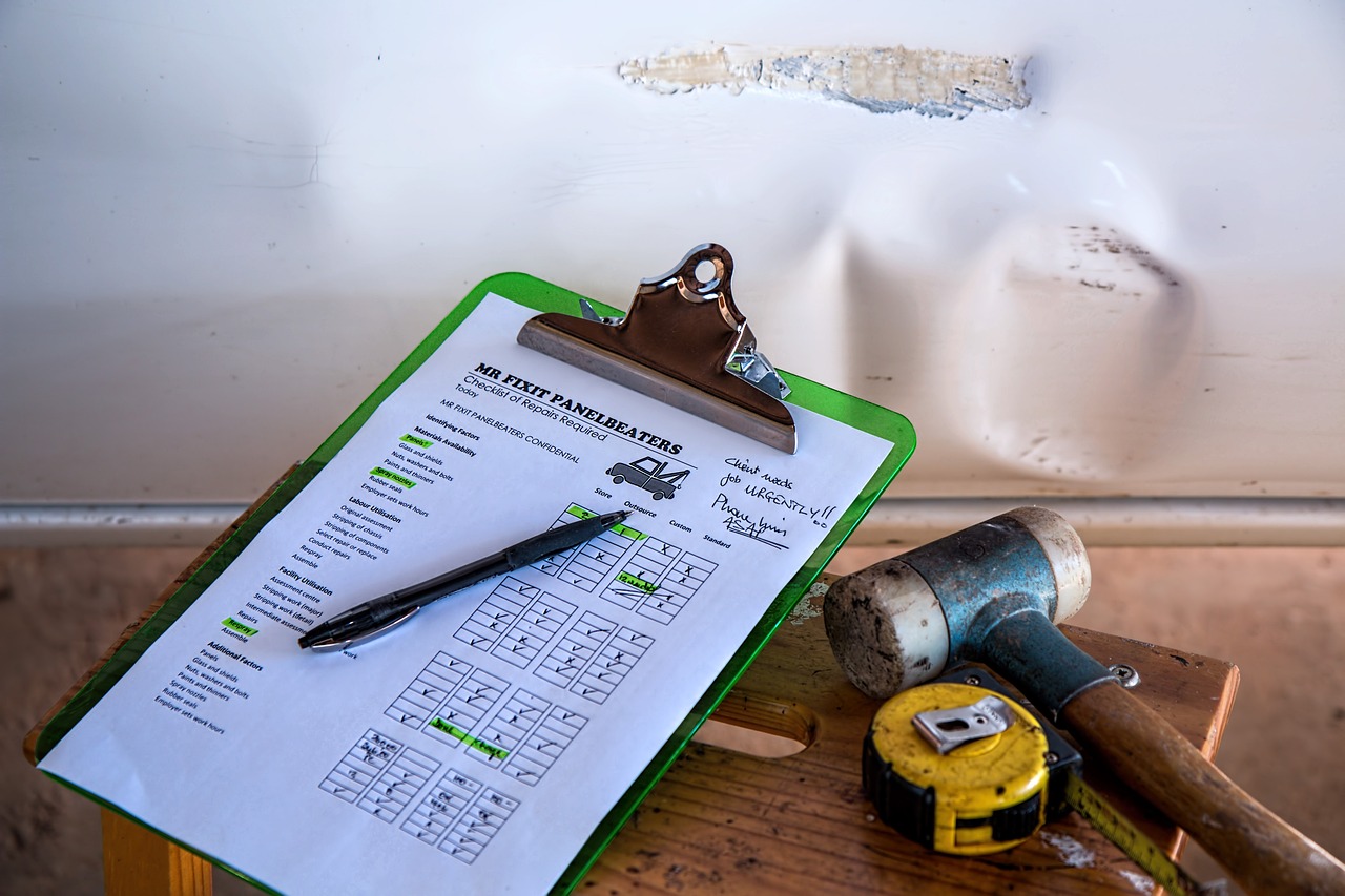 Nationwide Estimates. A photo of a clipboard and tools on a table.