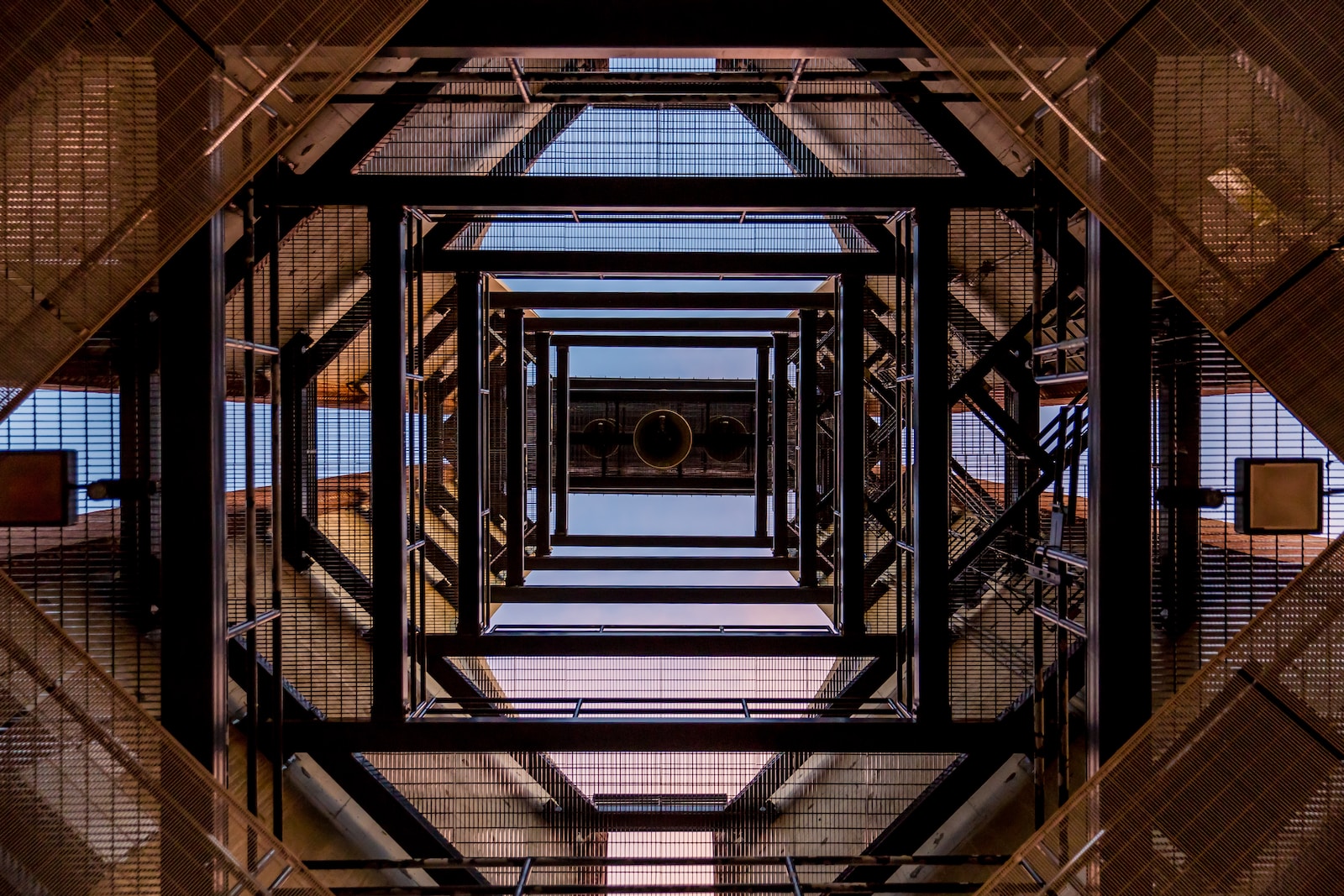 Lazarus Renovation Group: Structural Repair. An upward view of the inside of a tower.